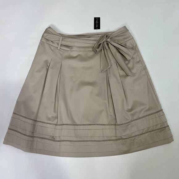 White House Black Market Beige Skirt Sz 10 - Picture 1 of 10